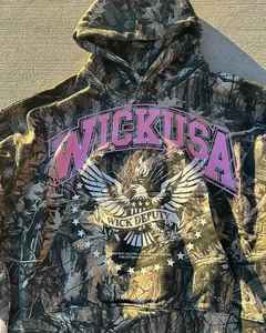 Sweat à capuche camouflage pour homme, épaules tombantes, 100 % coton, qualité supérieure - Product Image 3