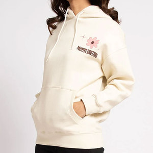 Hoodie French Terry Cotton Fashion Clothing OEM Supplier Women's Cozy Hoodie Brushed Fleece Oversized Casual Winter Hoodie - Product Image 1