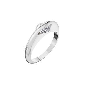 Aarinya Collection Solitaire à Bande Parallèle Moderne, Diamant de Laboratoire Vintage Certifié IGI, Or 14K, Anniversaire et Mariage - Product Image 5