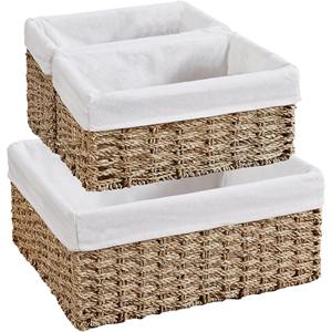 Set of 3 <b>Stackable</b> Seagrass <b>Baskets</b> Handmade Storage <b>Basket</b> Wholesale eco-friendly Made in Vietnam - Product Image 1