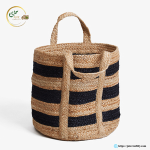 Export Quality Jute <b>Storage</b> Bins – Premium Handmade Natural Fiber <b>Storage</b> <b>Basket</b> for Global Buyers - Product Image 2