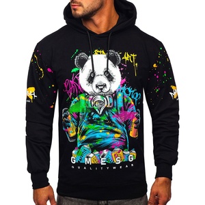 Sudaderas con Capucha Personalizadas OEM de Poliéster y Algodón para Hombre, Unisex, Gruesas, Resistentes, Transpirables, con Estampado Puff, para Invierno - Product Image 1