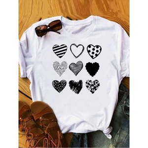 Camiseta Personalizada para Mujer, 100% Algodón, Cuello Redondo, Camiseta con Gráficos, Ropa de Mujer, Color Claro, Camiseta Clásica para Mujer - Product Image 3