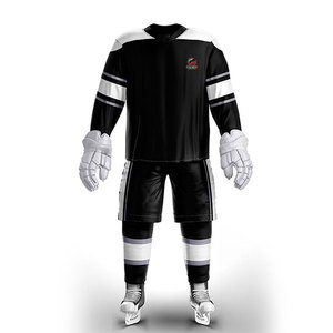 Uniforme de hockey sobre hielo cómodo y personalizado, en stock, 100% poliéster. - Product Image 1