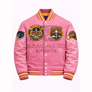 Chaqueta ligera para hombre estilo HBCU, cómoda y personalizada, chaqueta universitaria, chaqueta de colegio, chaqueta varsity hecha a medida. - Product Image 1