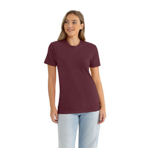 เสื้อยืดคอกลม Next Level Apparel สีแดงเลือดหมู แบบเรียบ สำหรับผู้ชายและผู้หญิง พร้อมสกรีนลายตามสั่ง เนื้อผ้านุ่ม ทรงโมเดิร์น - Product Image 4