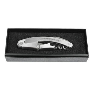 Tire-bouchon classique pour serveurs, ouvre-bouteille de vin, construction durable en acier inoxydable avec boîte cadeau de voyage protectrice - Product Image 1