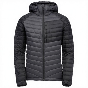 Doudoune matelassée légère à capuche pour homme de haute qualité, coupe-vent, imperméable, avec impression et fermeture éclair, pour l'hiver - Product Image 2