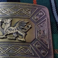 Boucle de ceinture de kilt la plus vendue, dragon gallois finition antique/boucle dragon celtique pour kilts écossais des Highlands