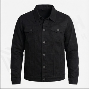 Chaqueta de mezclilla sólida de invierno para hombre personalizada de alta calidad al por mayor-Chaquetas de mezclilla clásicas transpirables y de secado rápido Precio al por mayor - Product Image 2