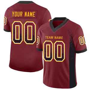 Ropa Deportiva Transpirable Ligera de Color Sólido, Jersey de Fútbol Americano de Talla Grande, Manga Corta, Secado Rápido, Corte Ajustado, Sostenible - Product Image 4