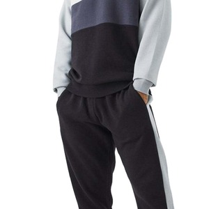 High Quality Printing logo Men's Sweat Suit Crew Neck 100% Cotton Sweatshirt Jogger Set <b>Tracksuits</b> for Men - Product Image 4