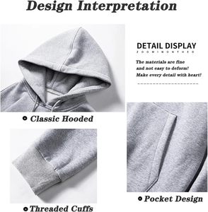 Sudadera con Capucha Estampada de Invierno para Hombre, Diseño Gráfico de Cómic Personalizado, Corte Regular, Sudadera de Forro Polar, Estilo Urbano Moderno - Product Image 6