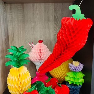 Wholesale <b>Summer</b> Thanksgiving Easter Party <b>Decoration</b> Tissue Paper Chili Pepper Centerpiece 43CM Height Offset Printed CE-9P002 - Product Image 1