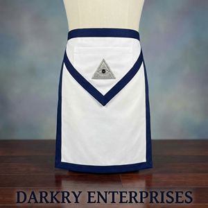 Fabricante Personalizado de Mandiles Masónicos para Maestros Masónicos, con Ribete de Trenza Dorada, Bordado a Mano, Regalia de Logia Azul, Venta al por Mayor, Fabricación a Medida, OEM - Product Image 2