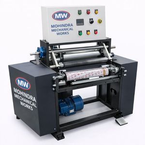 Máquina Rebobinadora de Papel de Aluminio MOHINDRA MECHANICAL WORKS MMW-KFR001 Sistema Semiautomático de Alto Rendimiento con 1 Año de Garantía - Product Image 2