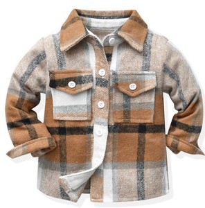 Camisa de Franela de Manga Larga para Niños, Primavera-Otoño, 100% Algodón, Casual, Ecológica, Transpirable, de China - Product Image 6