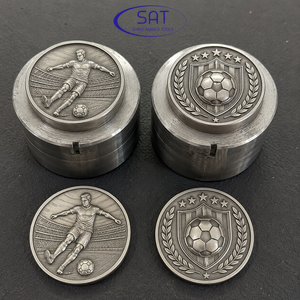 SAT Jewelry Troquel para Monedas Conmemorativas de Oro y Plata, para Monedas de Fútbol de Arena, para Fabricación de Monedas Personalizadas, Malasia, Argentina, Brasil, Dubái - Product Image 6