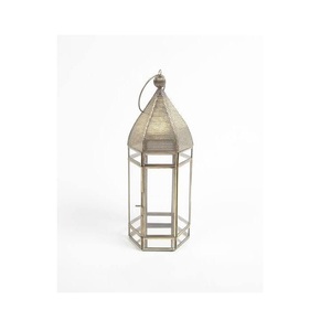 Lámpara de Metal Negra Tradicional de Alta Gama con Paneles y Asa, Diseño Moderno Ecológico, Iluminación Decorativa para el Hogar, Decoración Perfecta para Mesa - Product Image 3