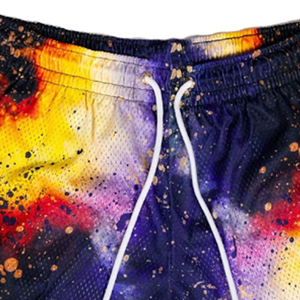 Shorts de basketball personnalisés en mesh imprimé pour hommes, respirants, séchage rapide, avec poche, vente en gros de vêtements de basketball - Product Image 5