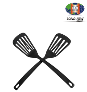 LONGNEW Spatule à fentes noire résistante à la chaleur, ustensile de cuisine antiadhésif pour la friture et l'utilisation en cuisine - Product Image 3