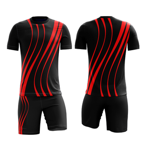 Nouvelles tenues de football personnalisées par sublimation pour équipes, design professionnel, 100% polyester respirant, séchage rapide, t-shirts à col en V - Product Image 5