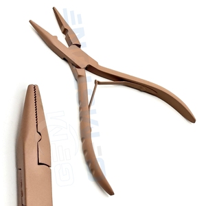 Pinzas Profesionales de Acero Inoxidable para Extensiones de Cabello de 5.5 Pulgadas, Herramienta de Pinza Duradera y Reutilizable para Anillos Nano/Micro - Product Image 3