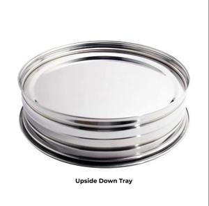 Premium Stainless Steel Triple Tray Holy Communion Set 120 Cups Stable Bottom Ring Elegant <b>Mirror</b> Finish Dishwasher Safe Deluxe - Product Image 4