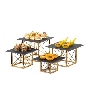 Plataforma de exhibición para eventos, expositor de panadería, soporte elevado para buffet de hotel, exhibidor de postres para restaurante, soporte para mesa de dulces - Product Image 1