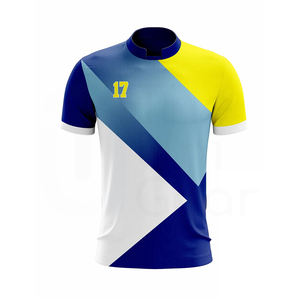 เสื้อทีมโพลีเอสเตอร์ระบายอากาศแห้งเร็วเสื้อเจอร์ซี่ย์ทีมชุดเล่นฟุตบอลออกแบบได้ตามต้องการ - Product Image 1