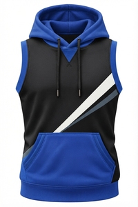 Camiseta sin Mangas con Logotipo Personalizado, Camiseta Deportiva de Poliéster para Hombre, para Fisicoculturismo, Gimnasio, Running, con Capucha - Product Image 2