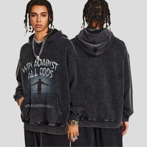 Sudaderas Unisex de Moda Urbana para Otoño, 100% Algodón, 420 g/m², Gruesas y Cálidas, Diseño Gráfico con Impresión Digital, ODM - Product Image 3