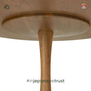 Modern <b>Round</b> <b>Solid</b> <b>Wood</b> <b>Dining</b> <b>Table</b> Pedestal Base Wooden Restaurant Cafe Hotel Villa <b>Dining</b> Room Furniture - Product Image 3