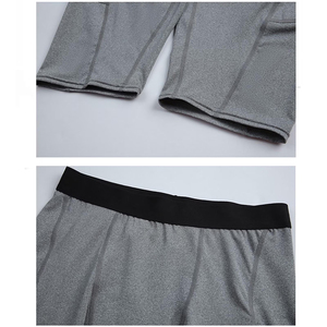 Short de gymnastique léger et respirant gris avec poche – Idéal pour l'entraînement et la course à pied - Product Image 4