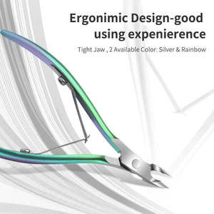 Nail Tech Tools D07 Stainless Steel Curved Finger Cuticle Nippers Chromeplate Manicure Salon ANAAIF - Product Image 6