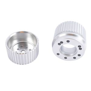 Billet Aluminum Belt Drive Pulley <b>Kit</b> <b>Model</b> D0100XUD7PG Small Block Chevy 283 305 327 350 383 400 <b>Engines</b> Long System Parts - Product Image 5