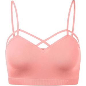 Women Lightweight <b>Strappy</b> Sports Bra Cross Yoga Gym Fitness Workout Activewear <b>Top</b> Wholesale Padded Athletic Bra Activewear - Product Image 3