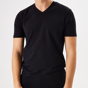 Custom Boxy Heavyweight Men's <b>T</b>-<b>Shirt</b> 100% Cotton <b>V</b>-<b>Neck</b> Sun Protection and Softness - Product Image 4
