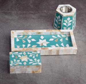 Ensemble de brûleur d'encens en incrustation de nacre ornée le plus vendu pour offrir ou méditer au meilleur prix de l'Inde - Product Image 2