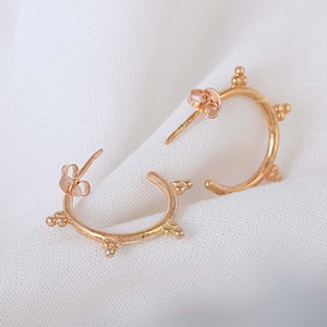 New Wholesale <b>Solid</b> 925 Sterling <b>Silver</b> Rose Gold Plated Fine <b>Hoop</b> <b>Earrings</b> Minimalist Design Everyday Wear Women's Fine Jewelry - Product Image 2