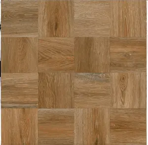磨かれた磁器の床と壁のタイル600X600木製シリーズマット表面仕上げインド製