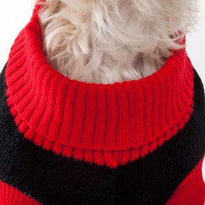 Maglione per Cani a Collo Alto con Motivo a Fiocchi di Neve, Abbigliamento per Animali Domestici alla Moda - Product Image 3