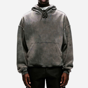 New Arrival Quick Dry Breathable Men <b>Sun</b> Faded Hoodie For Online Sale Distressed Embroidery <b>Sun</b> Faded Vintage Style Men Hoodie - Product Image 1