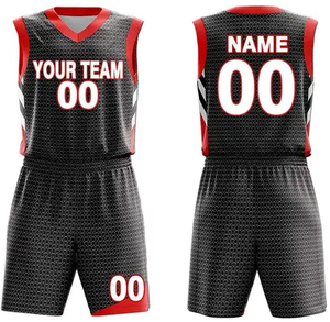 Maillots de basket-ball personnalisables en polyester pour hommes, uniformes de sport, maillots personnalisés, uniformes d'équipe de basket-ball - Product Image 3