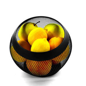 Wholesale Modern Metal Fruit Basket with Durable <b>Iron</b> Fruit Holder for Fresh Fruits Vegetables Bread and Countertop Organization - Product Image 2