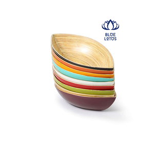 Tazón Enrollable de Bambú Natural en Oferta, Tazón para Servir Hecho a Mano y Ecológico para el Hogar, la Cocina y el Comedor - Product Image 1