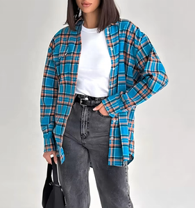 Camisa de Verano para Mujer, Casual, Holgada, con Estampado Floral, Botones, Manga Larga, de Lino con Tela No Tejida - Product Image 5