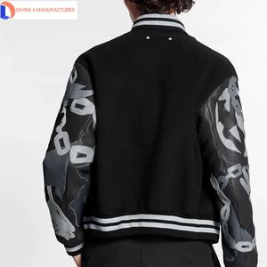 Veste universitaire en laine avec logo personnalisé Divine 9 pour hommes et femmes col montant broderie Letterman d'hiver unisexe Fabrication OEM - Product Image 5