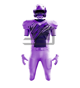 Uniforme de Fútbol Americano de Alto Rendimiento, Jersey Deportivo Personalizado, Pantalones Cortos de Manga Corta, Tejido Transpirable de Secado Rápido, para Prácticas Diarias y Partidos - Product Image 1