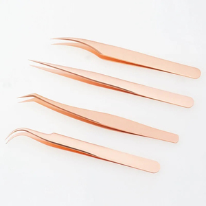 Pinces à cils MAHFOOZ INSTRUMENTS pour extensions de cils, haute qualité, logo personnalisé, professionnelles, durables, pinces à volume pour cils - Product Image 1